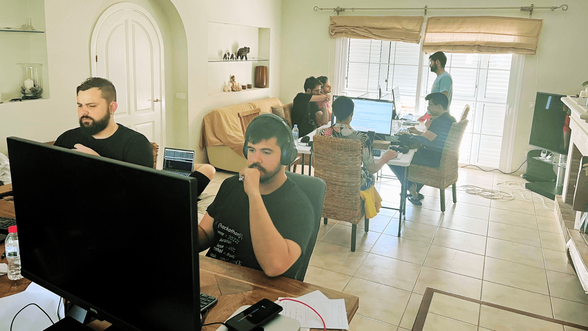 The NPAW team during the hackathon